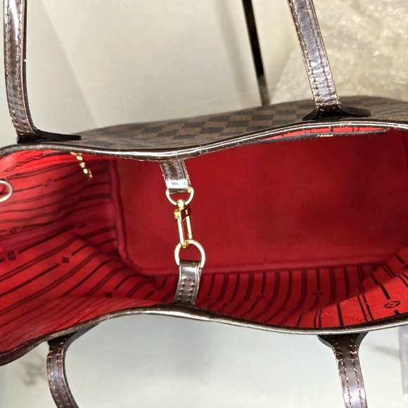 Louis Vuitton Damier Ebene Neverfull Tote Bag MM Size - Picture 10 of 15